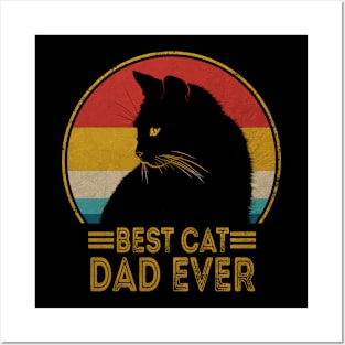 Best Cat Dad Ever Vintage Posters and Art